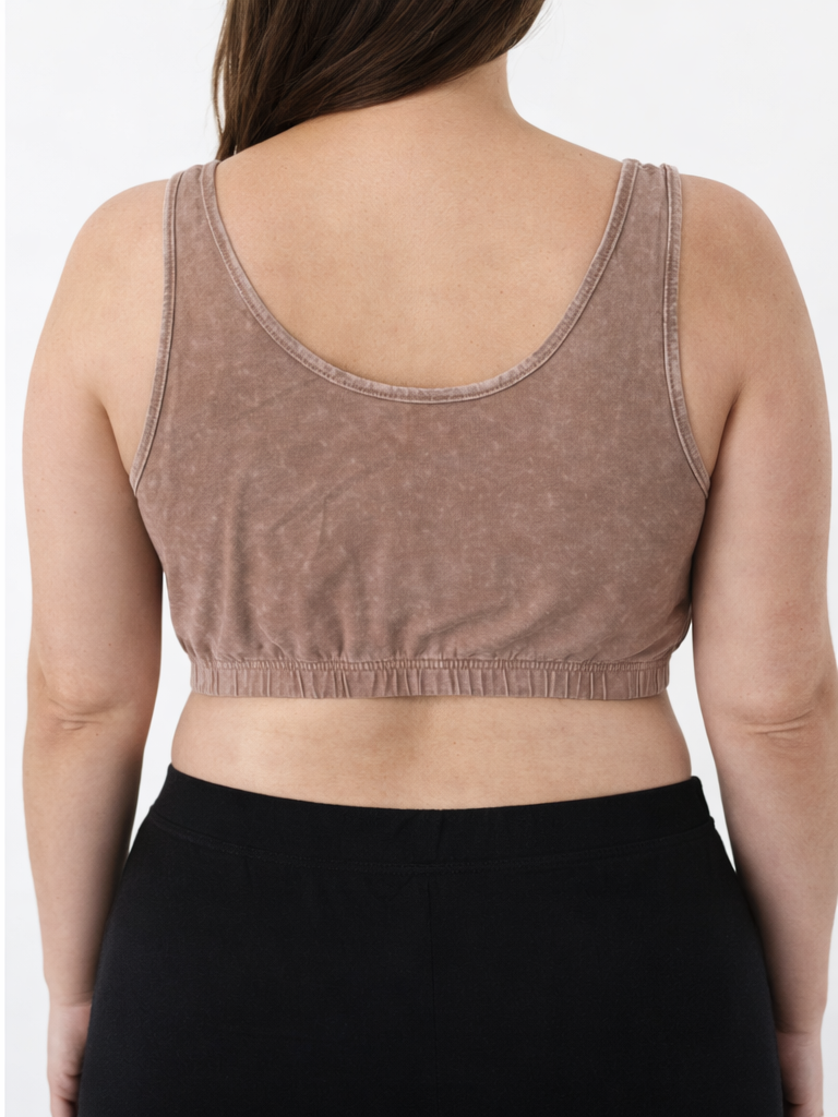 Brassière confort taupe