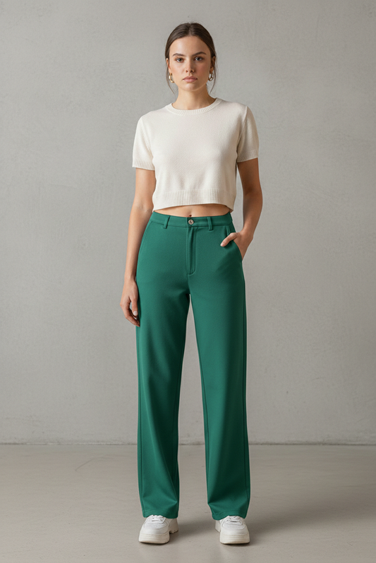 Pantalon Ranya vert