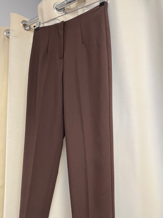 Pantalon tailleur marron