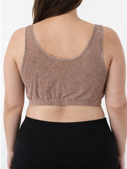 Brassière confort taupe