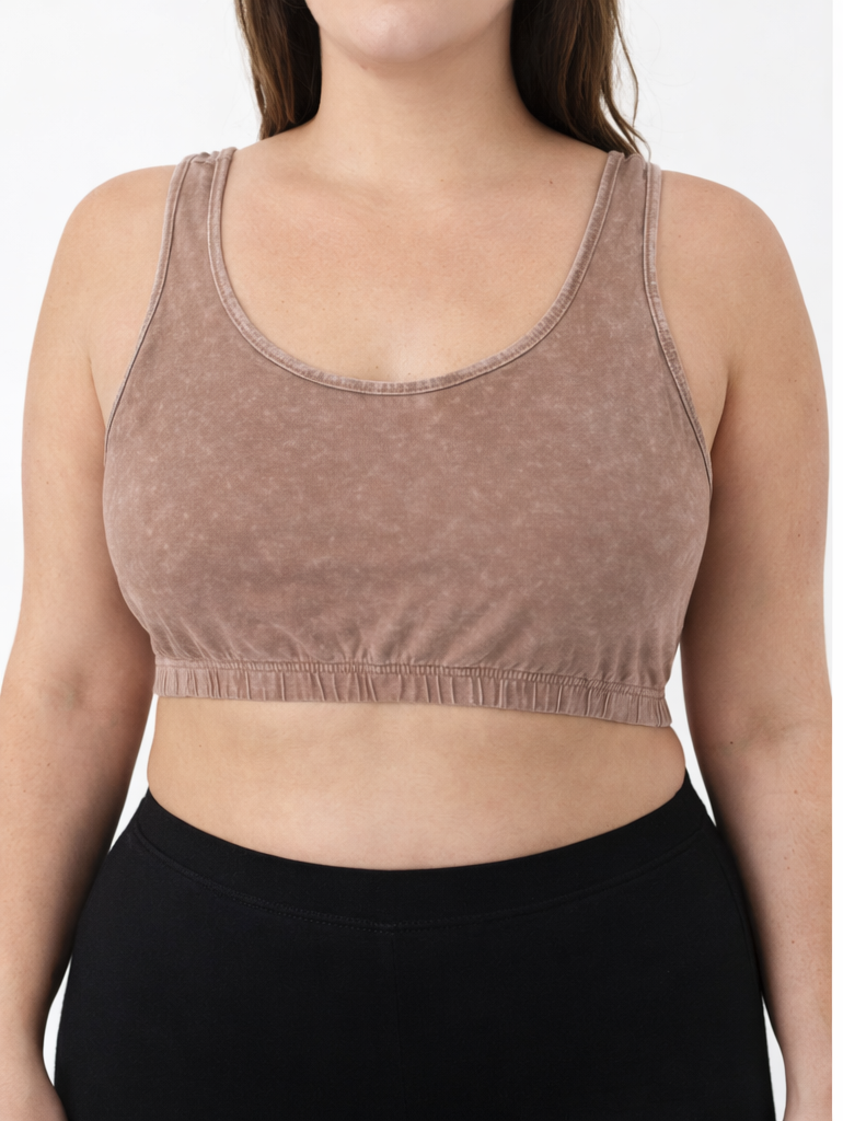 Brassière confort taupe