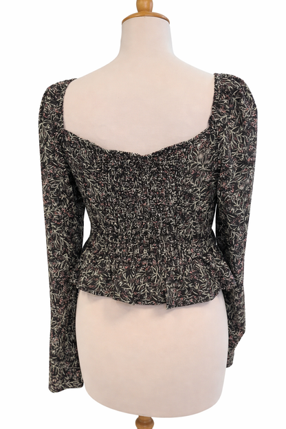 Top Peplum floral femme