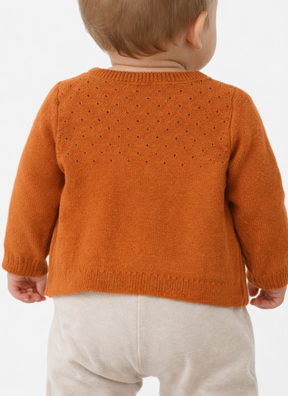 Gilet marron fille