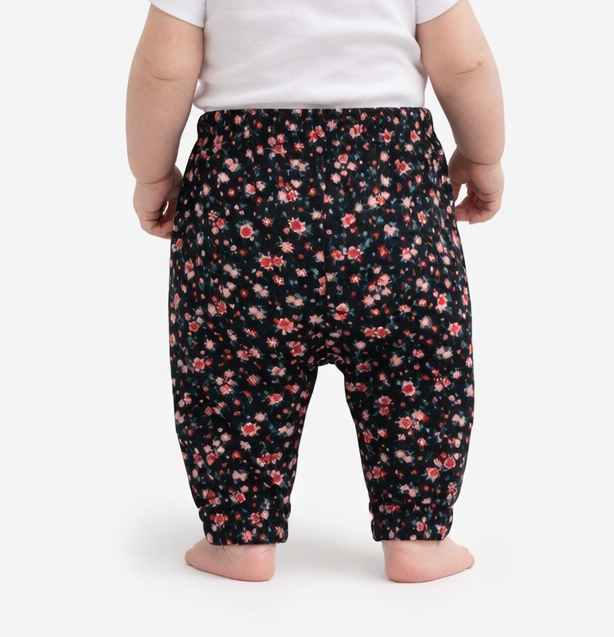 Pantalon à fleurs bébé fille