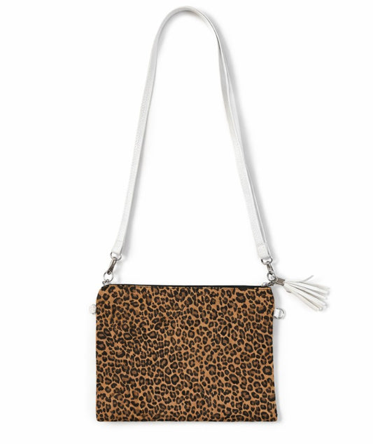 Sac/pochette bandoulière léopard