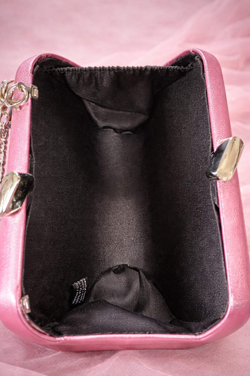 Pochette/Sac rose irisé