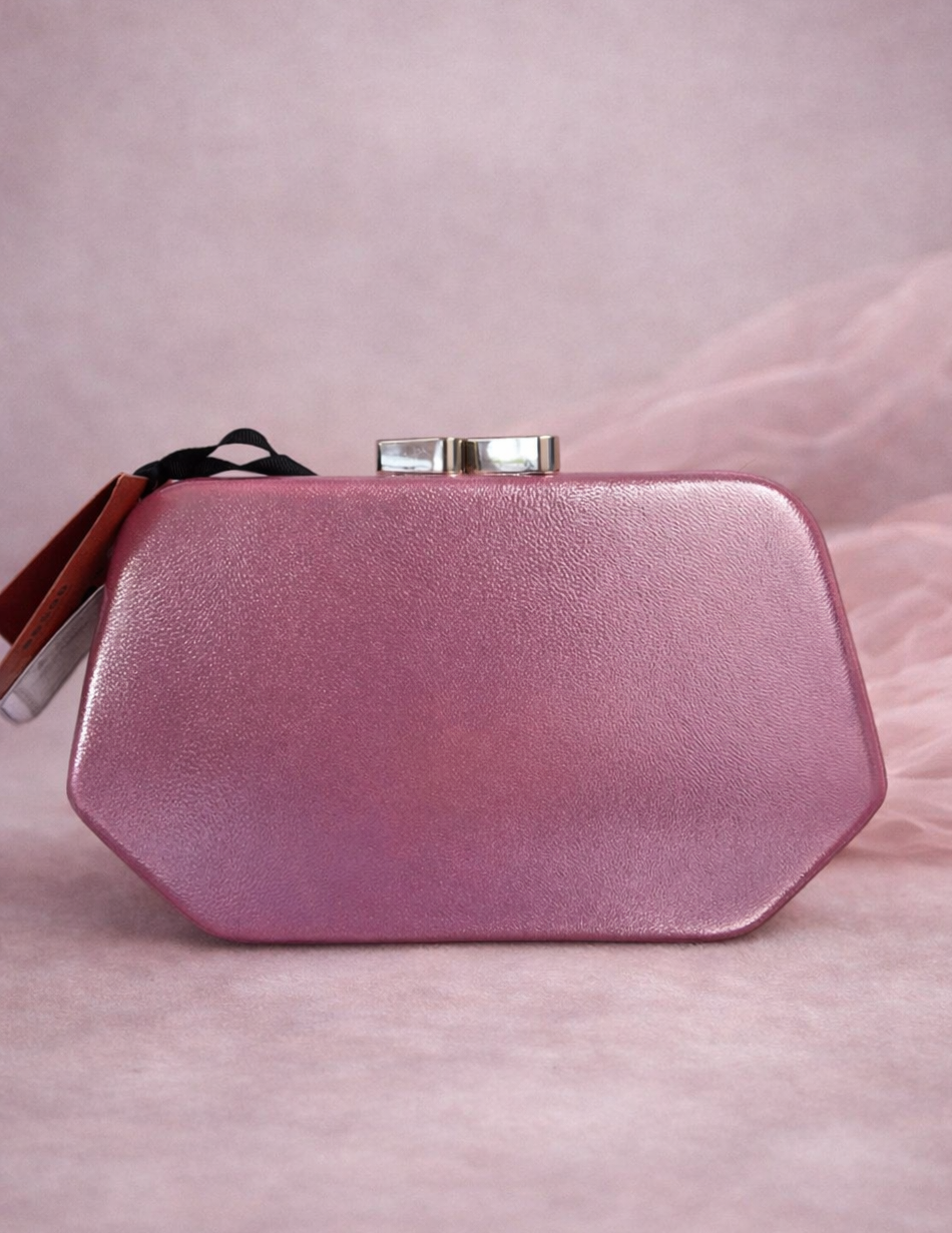 Pochette/Sac rose irisé
