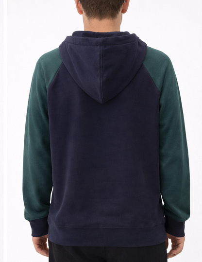 Sweat à capuche bicolore homme